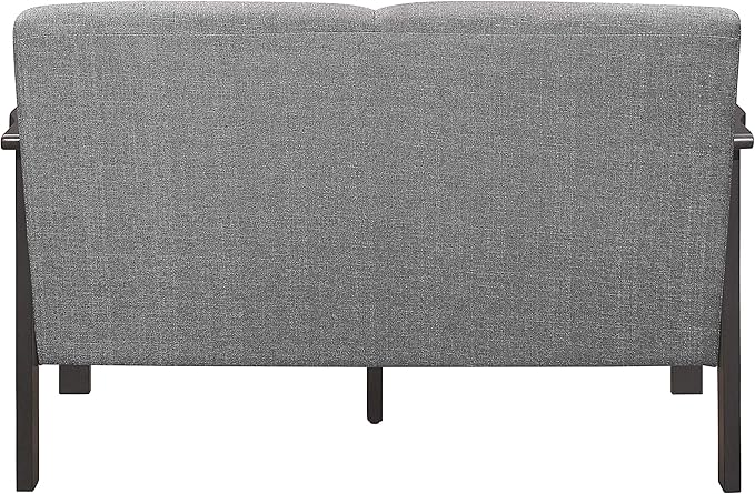 Lexicon Noel 49.5 W Fabric Living Room Sofa Loveseat Gray
