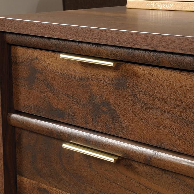 Sauder Clifford Place Executive Desk in Grand Walnut finish