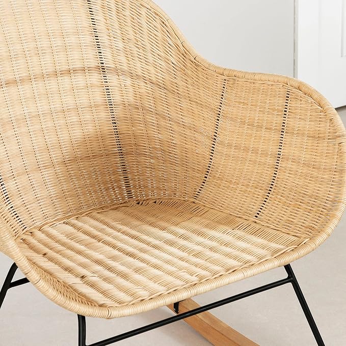 South Shore Balka Rocking Chair Rattan Bohemian Harmony