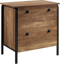 2 Drawer Small File Cabinet with Lock Under Desk Locking Storage Drawers Organizer for HomeModern Office Filing CabinetsOakdk