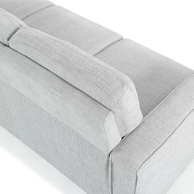 SAFAVIEH Couture Furniture Collection Felicianya Modern Light Grey 3-Seater Sofa