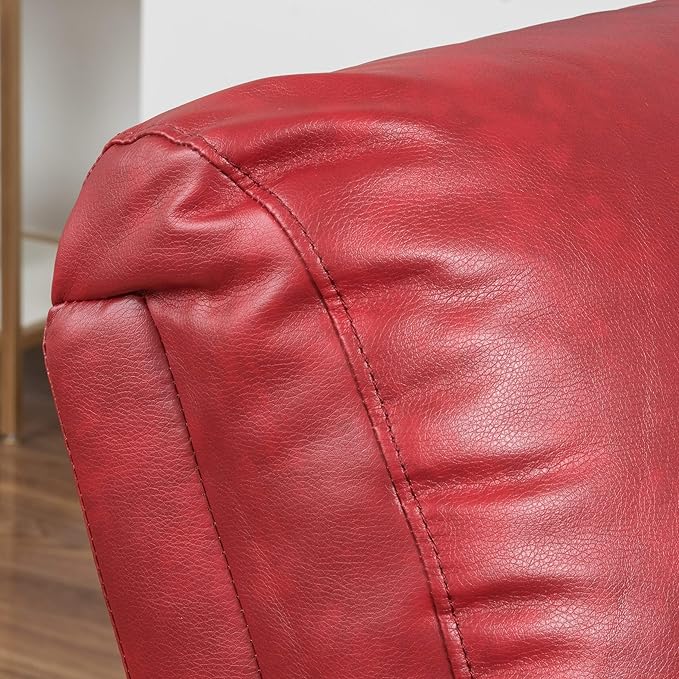 Christopher Knight Home Samedi PU Recliner Oxblood Red