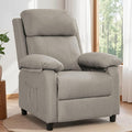 Recliner Chair Living Room Chairs for Adults Padded Deep Seat Reading Chair with Side Pockets Small Recliners for Small Spaces Lounge Chair for Living Room Bedroom and RV (Linen)