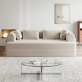 4-in-1 Folding Convertible Floor Sofa Bed 78 Oversized Compression Sofa No Assembly Required King Futon Lazy Couch Corduroy Loveseat Sleeper with Pull Out Bed Modular Futon Couch (Khaki &amp Styl