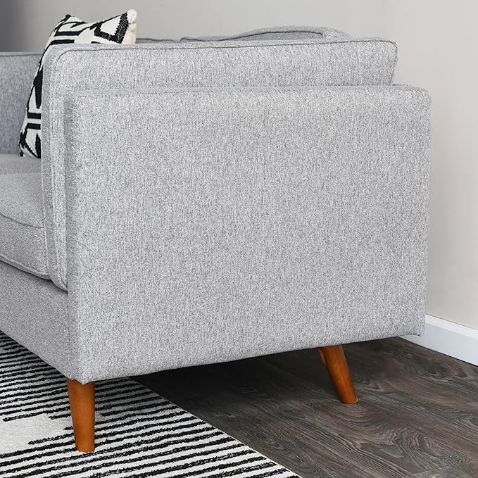 Creative Co-Op Atley High Sided Sofas Mid-Century Grey