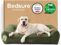 Bedsure SupportMax™ XL Pro Orthopedic Dog Beds Large Sized Dog - As Seen on TV Extra Thick Supportive Dogs Couch with Waterproof Washable Cover Extra Large Comfort Pet Sofa with Soft Sherpa Green