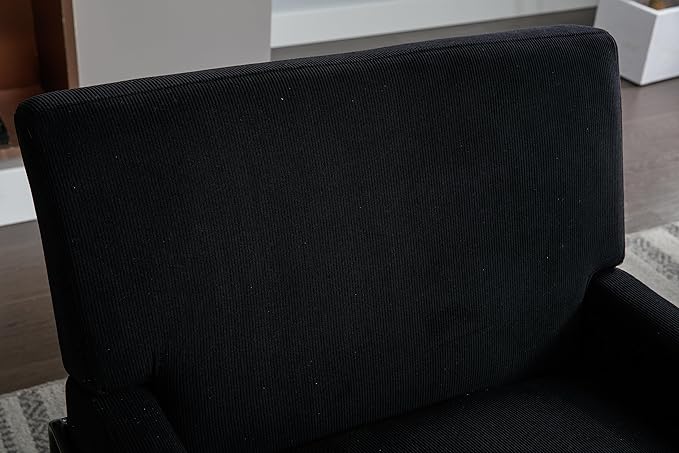 Accent Chair - Modern Industrial Slant Armchair with Metal Frame - Premium High Density Soft Single Chair for Living Room Bedroom