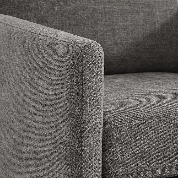 CHITA Swivel Accent Chair FSC Certified Mid Century Modern Arm Chair for Living Room and Bedroom Fully Assembled Grey