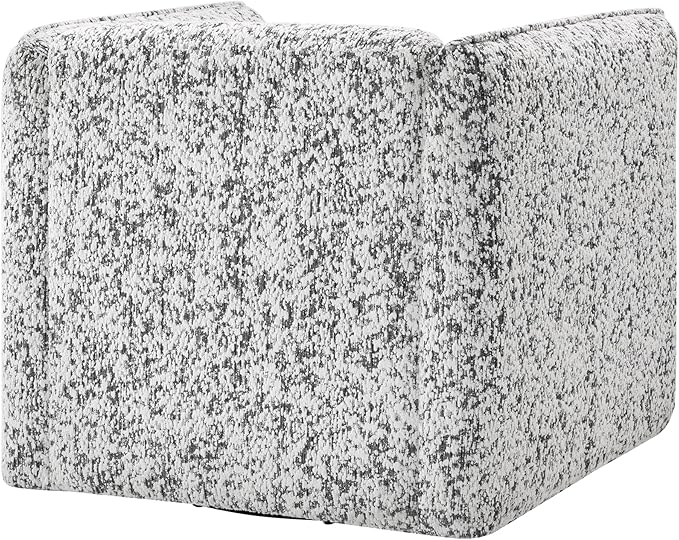 Lexicon 360 Degree Swivel Accent Chair Modern Jacquard Fabric Barrel Chair with Metal Swivel Base and Lumbar Pillow for Living Room/Bedroom/Office Assembled Gray