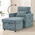 HOMEFUN Sleeper Chair Bed Lazy-Friendly Indoor Chaise Lounge with Storage Cell Phone Bracket Multifunctional Sofa for Bedroom Living Room Small Space Adults
