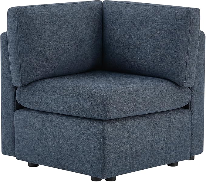 CHITA Modern Upholstered Middle Corner Sectional for Modular Couch Blue