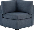 CHITA Modern Upholstered Middle Corner Sectional for Modular Couch Blue