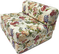 D&ampD Futon Furniture Sleeper Chair Folding Foam Beds Portable Studio Guest Sofa Bed (Big Roses 70 x 36 x 6)