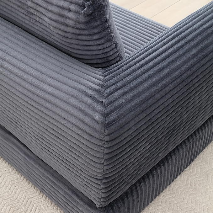 Foldable Boneless Love Seat Couches in a Box Modern Floor Foam Sleeper Sofa Bed 2-in-1 Convertible Cloud Sofa for Home Apartments Bedroom