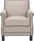 Safavieh Mercer Collection Charles Beige Linen Club Chair