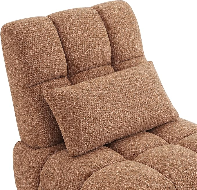 Watson &amp Whitely Oversized Power Recliner Chair for Adults Swivel Rocker Recliner Chair with Lumbar Support Ultra-Comfy Glider Recliner for Living Room Theater Seating Single Sofa Terracotta