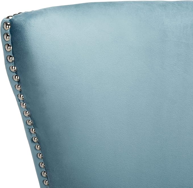 Safavieh Couture Geode Modern Light Blue Wingback Chair