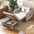 34.6 Pull Out Sofa Bed Convertible Sleeper Sofa 2-in-1 Couch Bed for Living Room &amp Small Spaces RV Sofa Bed Multi-Functional Folding Loveseat Gray