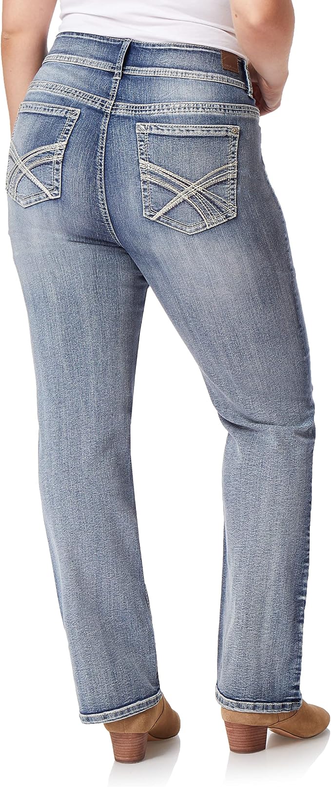 WallFlower Luscious Curvy Bootcut Jeans for Women Mid-Rise Insta Stretch Denim Size-Inclusive Juniors Jeans