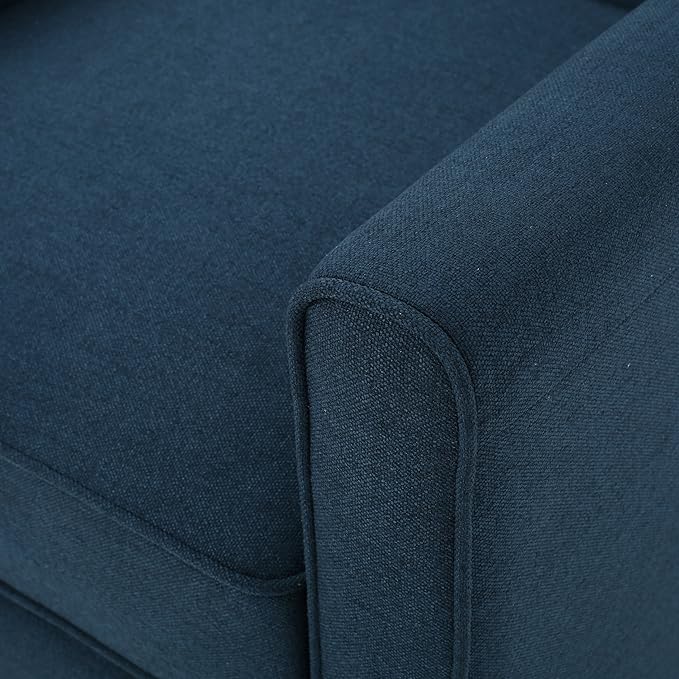 Great Deal Furniture Jeffrey Navy Blue Fabric Recliner Club Chair