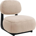 Coaster Home Furnishings - Duffie - Upholstered Armless Accent Chair with Oval Back Thick Seat Cushion and Horizontal Support - Living Room - Camel - 903097