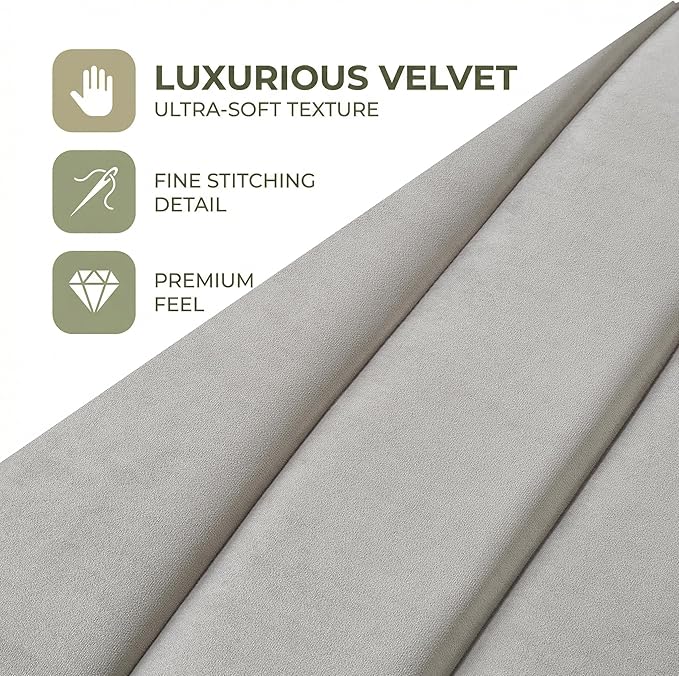 Convertible Velvet Sofa Bed with Pull-Out Bed &amp Side Storage Pockets Modern Sleeper Sofa for Living Room Apartment Small Spaces and Bedroom (Grey-2)