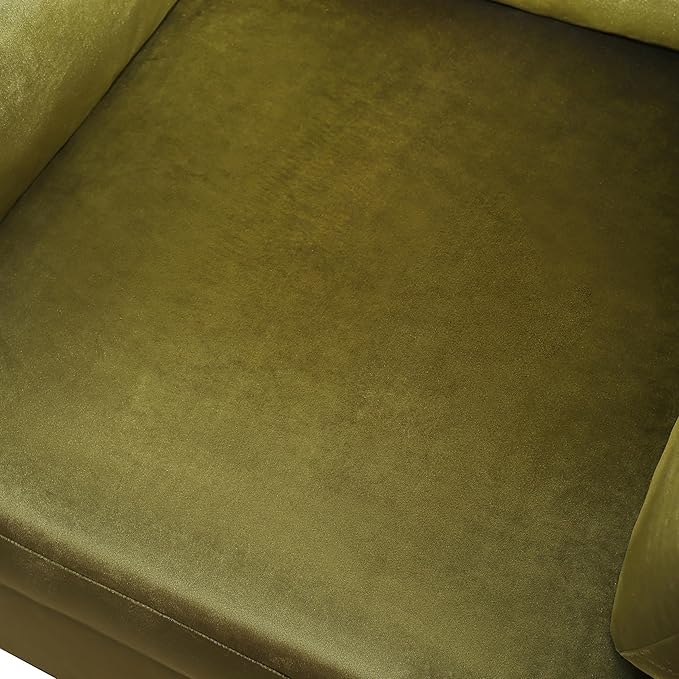 Velvet Oversized Accent Chair with Plush Armrest Cushions | Large Lounge Chair Single Sofa for Living Room Bedroom