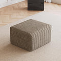 25.6 Corduroy Ottoman Seat Module for Modular Sectional Sofa DIY L-Shaped &amp U-Shaped Plush Corduroy Sofa for Living Room Camel