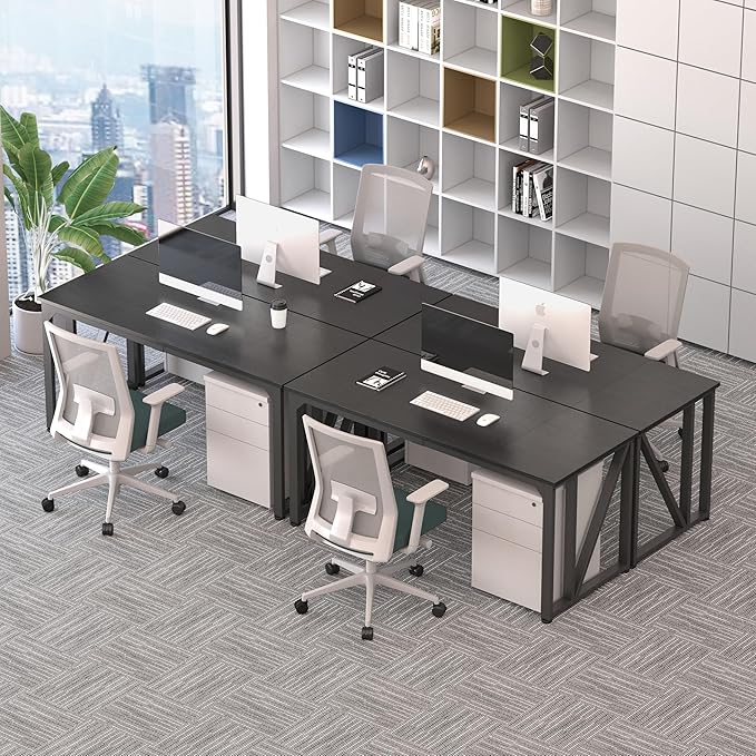NSdirect Computer Desk 63×23.6 Inch Gaming Desk with Deeper &amp Thicker Desktop Office Desk Work Desk for Home Office Black