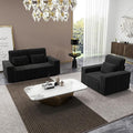 mikibama 2PC Corduroy Sofa Couch with Chair Set for Living RoomModern 2 Piece Loveseat Sofa and Armchair SetDeep Seat 2 Seater Couch with Accent Chair for OfficeApartment