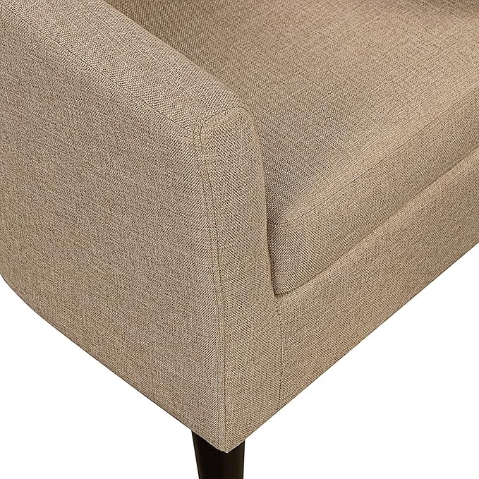 Convenience Concepts Take a Seat Churchill Accent Chair with Ottoman Tan Fabric