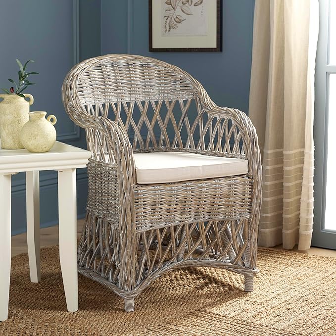 Safavieh Home Collection Inez Natural Wicker Club Chair