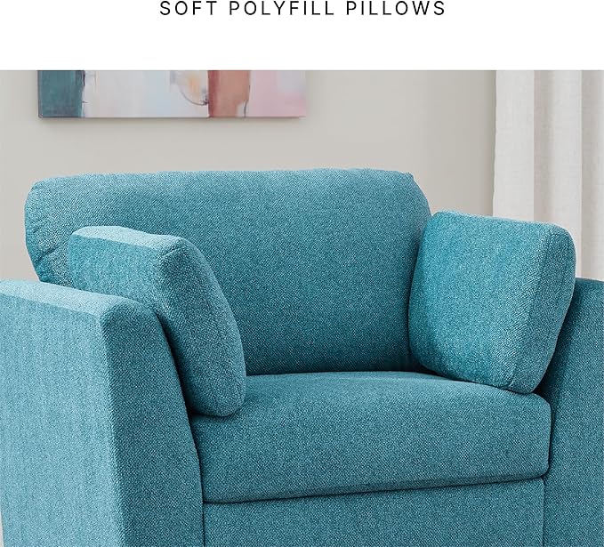 Signature Design by Ashley Keerwick Modern Upholstered Oversized Chair Blue