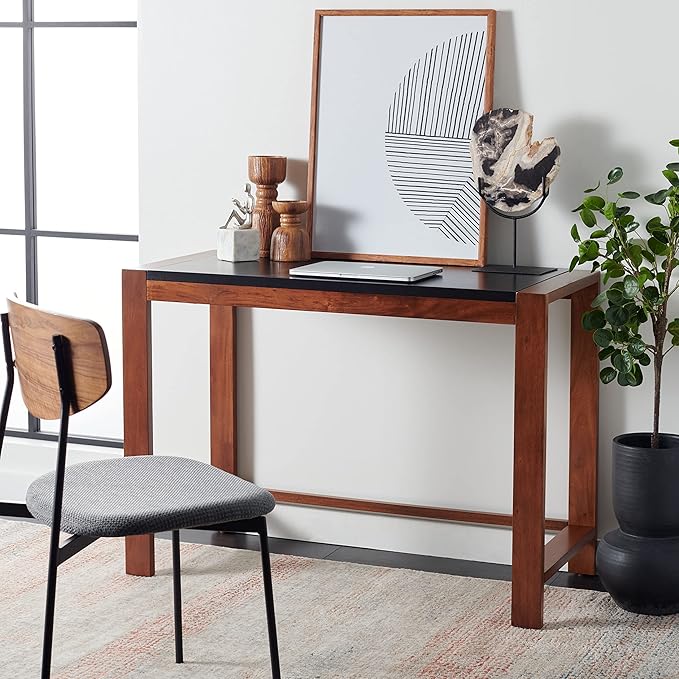 SAFAVIEH Home Collection Halleck Black/Brown Desk