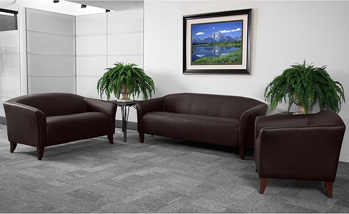 Flash Furniture HERCULES Imperial Series Brown LeatherSoft Loveseat