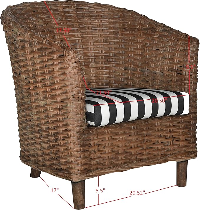 Safavieh Home Collection Omni Honey Barrel Chair