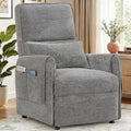 Power Recliner Chair Recliner Chairs for Adults with Memory Function Small Recliners for Small Spaces Electric Reclining Chair with Side Pockets Remote and Pillow Living Room Chenille