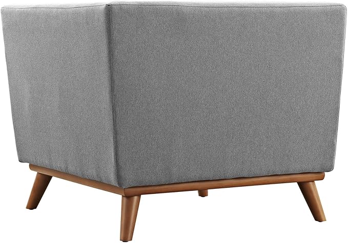 ModwayEEI-1796-GRYEngage Mid-Century Modern Upholstered Fabric Living RoomCorner SofaExpectation Gray