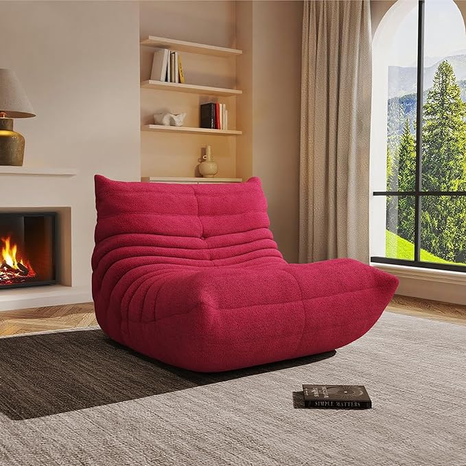 Living Room Chair Oversized Chair for Living Room (Burgundy Single)