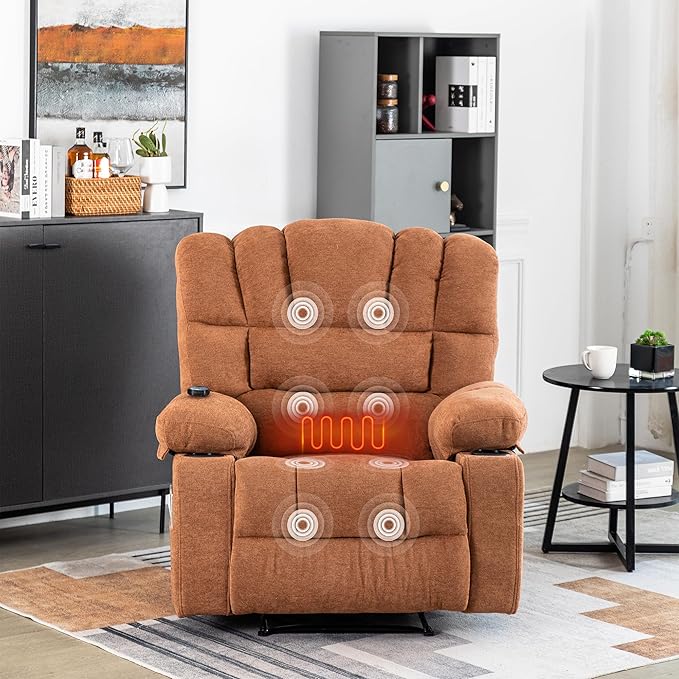 Lounge Chair with Electric Recline for Elderly Seating in Living Room or Bedroom.