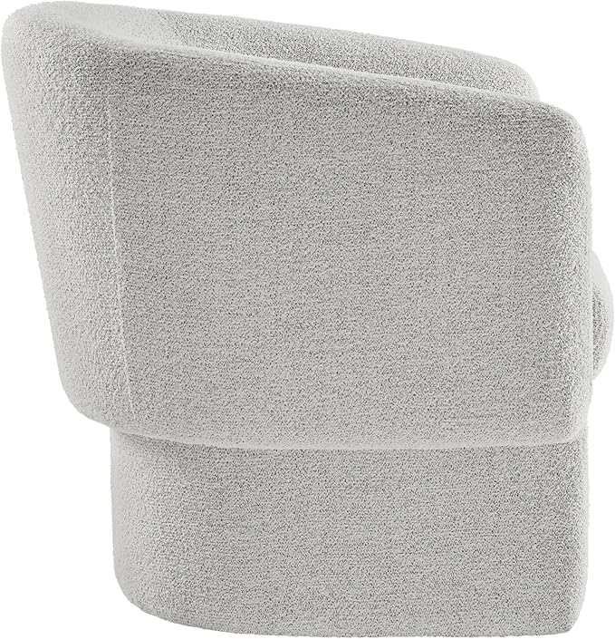 Modway Muse Comfy Barrel Accent Chair in Newsprint
