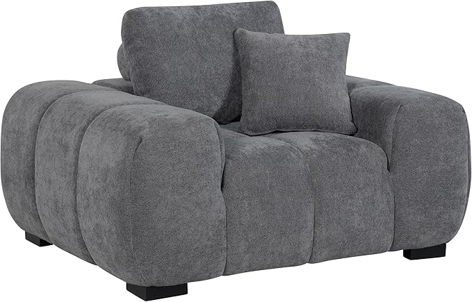 Coaster Home Furnishings - Octavia - Wood - Upholstered Accent Chair with Track Arms Reversible Back Cushion and Waterfall Seat - Living Room - Charcoal Grey - 509967
