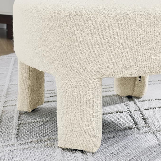 Hoop Gauze Lounge Chair with sof Cushion and backrest Need to be Assembled Suitable for Living room'bedroomldining Room Beige(24.5 28.75 28.75)