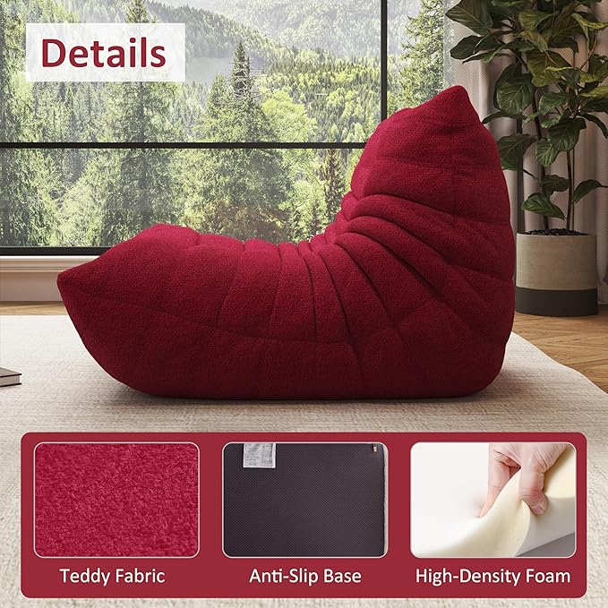 Living Room Chair Oversized Chair for Living Room (Burgundy Single)