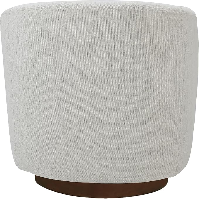MINCETA Accent ChairModern Swivel Chairs for Living Room and Bedroom Reading with Wood BaseSet of 2Performance Fabric in Ivory