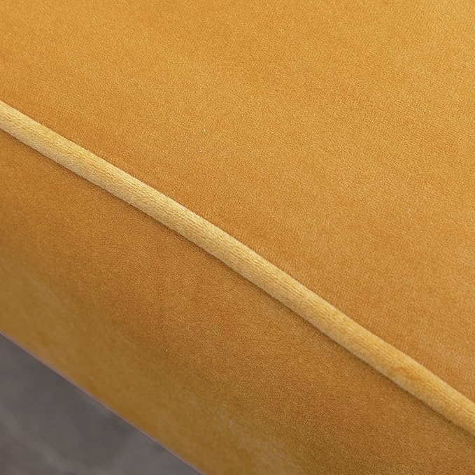 Elon Contemporary Velvet Upholstered Accent Chair Gold
