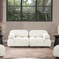 Jennifer Taylor Home Marcel 72.5 Bubble Modular Modern 2-Piece Loveseat Sofa