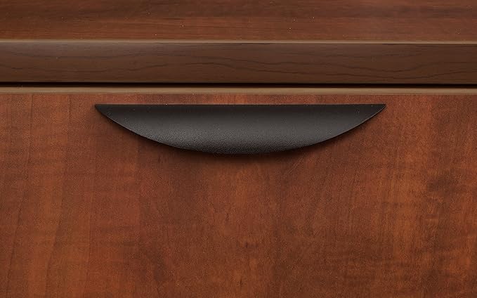 Regency Legacy 66 x 30 Inch Office Desk with Single Pedestal Drawer Durable Cherry Laminate Scratch-Resistant Surface Spacious Workspace for Home Professional and Executive Offices
