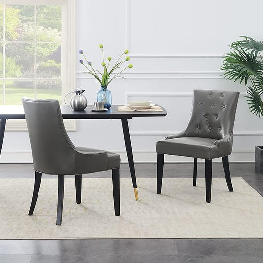 Bounded Leather Dinng Chair Living Room Chair2 pcs Set