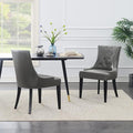 Bounded Leather Dinng Chair Living Room Chair (2 pcs Set)